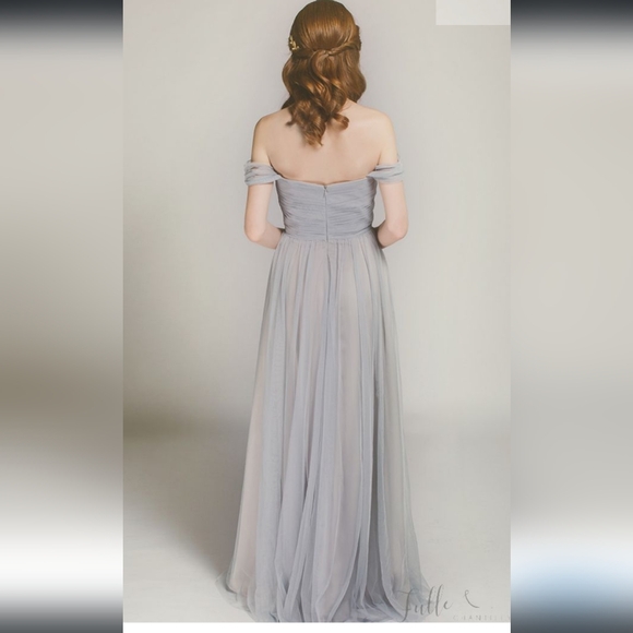 Tully and Chantilly Amethyst Bridesmaids dress - Picture 3 of 12